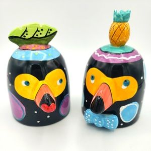 Joanne Delomba Toucan Salt and Pepper Shakers Art